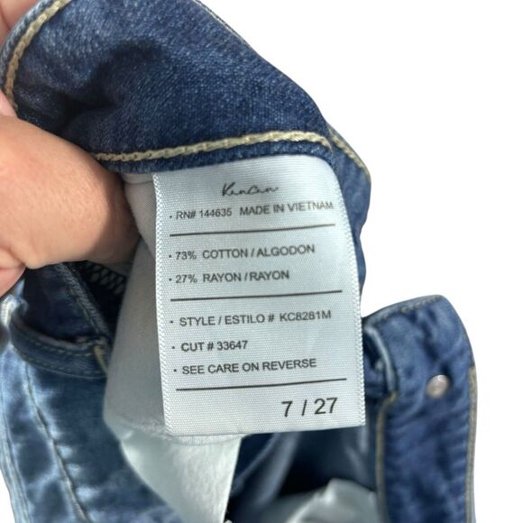 KanCan Boyfriend Jeans Mid Rise Distressed Denim KC8281M Womens 7 / 27 - Picture 9 of 10